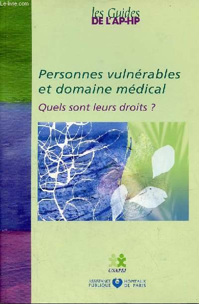 Imae de présentation du document Personnes vulnérables et domaine médical - Quels sont leurs droits?